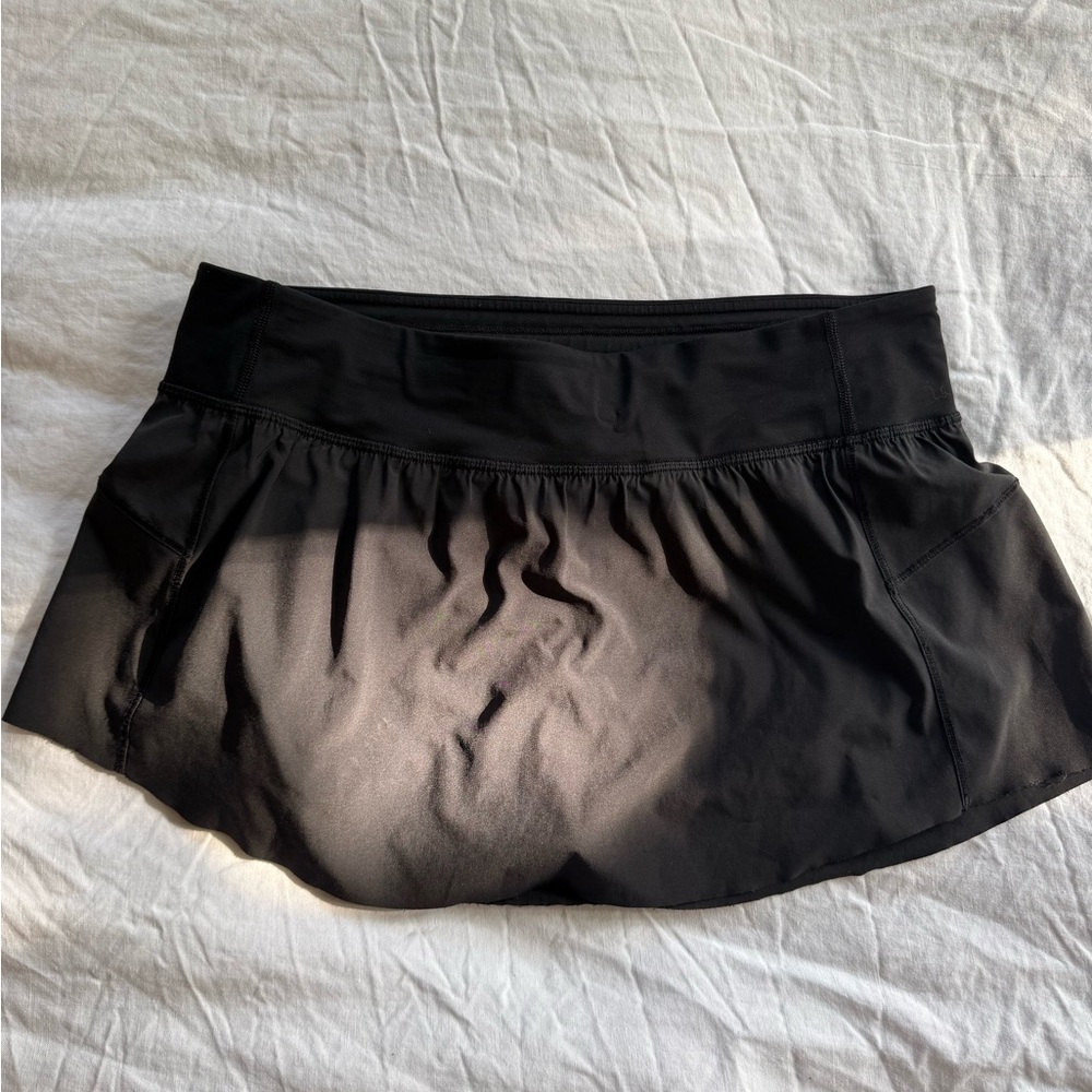 Lululemon Athletica Black Quick Pace Skirt
